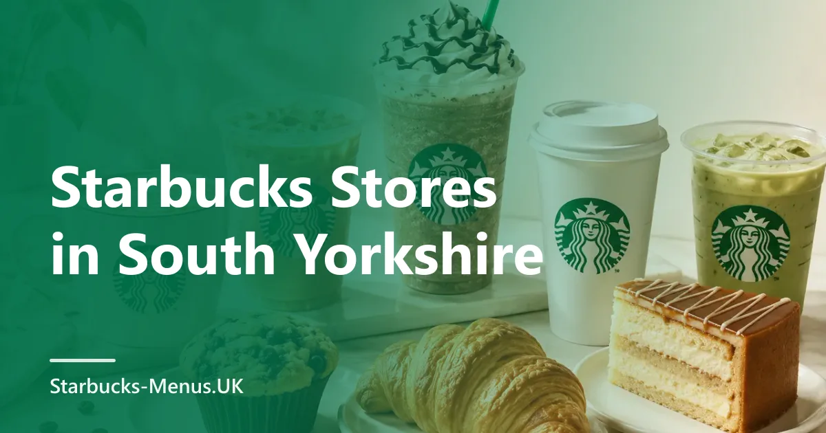 Starbucks Stores in South Yorkshire